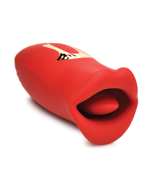 Shegasm Lickgasm Kiss + Tell Clitoral Stimulator - Red Product Image.