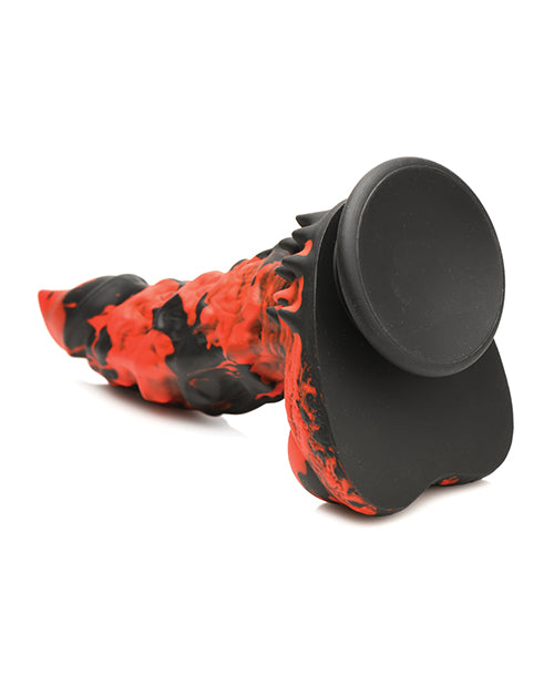 Creature Cocks Fire Demon Silicone Dildo: Ignite Your Passion Product Image.