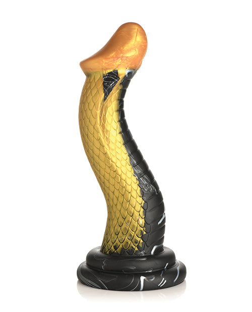 Delicias encantadoras: Creature Cocks Golden Mamba Consolador de silicona Product Image.