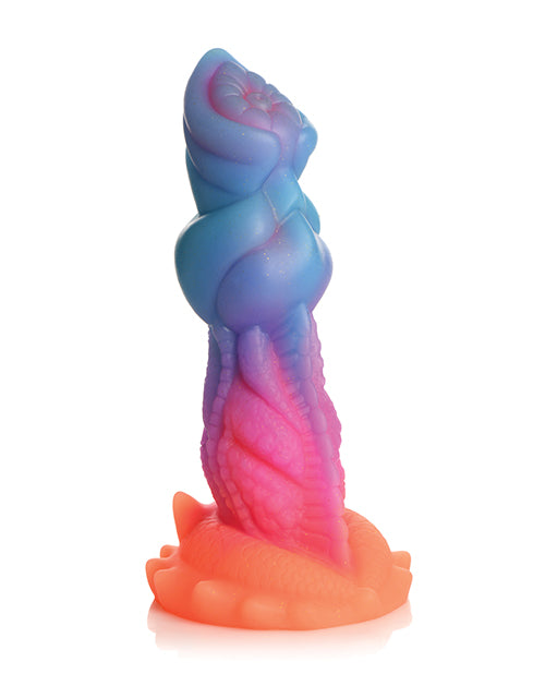 Creature Cocks Glow-in-the-Dark Aqua-Cock Silicone Dildo Product Image.