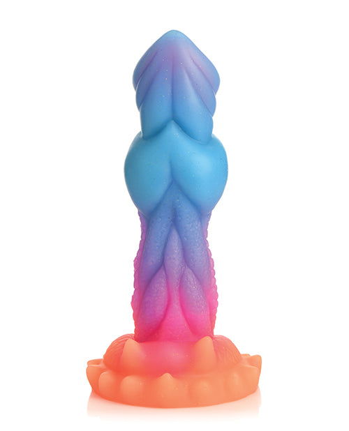 Creature Cocks Glow-in-the-Dark Aqua-Cock Silicone Dildo Product Image.