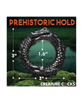 Creature Cocks Caiman Silicone Cock Ring - Black