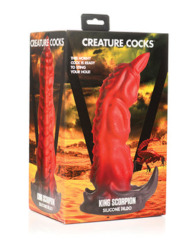 Consolador de silicona Creature Cocks King Scorpion - Rojo - Featured Product Image