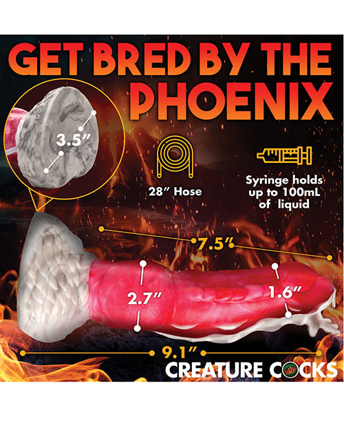 Creature Cocks Resurrector Phoenix Squirting Silicone Dildo Product Image.