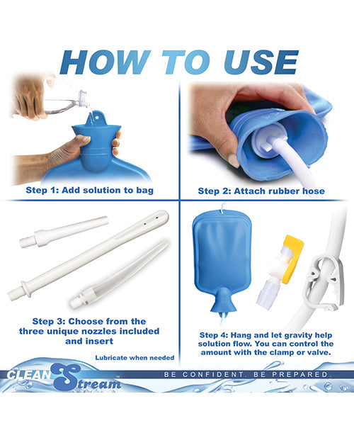 Clean Stream Detox Deluxe Shower Enema Kit Product Image.