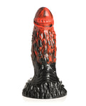 Creature Cocks Vulcan Silicone Dildo - Black/Red