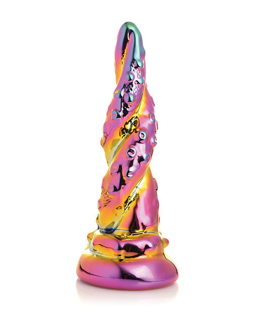 Creature Cocks Enchantress Rainbow Glass Consolador - Fascinante diseño Kraken Product Image.