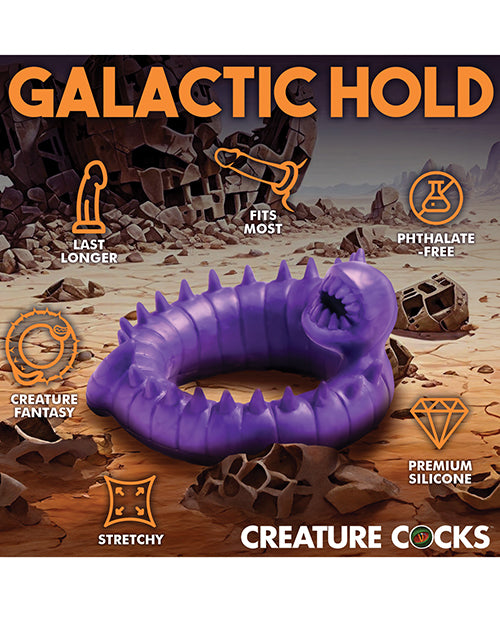 Creature Cocks Slitherine Silicone Cock Ring - Purple Product Image.