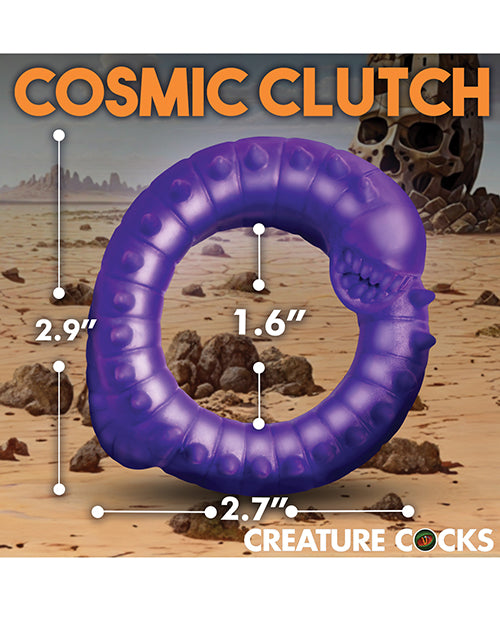 Creature Cocks Slitherine Silicone Cock Ring - Purple Product Image.