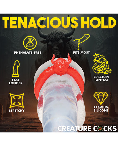 Creature Cocks Beast Mode Anillo de silicona para pene rojo Product Image.