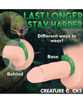 Anillo de silicona para pene Serpentine de Creature Cocks - Verde