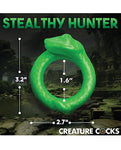 Anillo de silicona para pene Serpentine de Creature Cocks - Verde