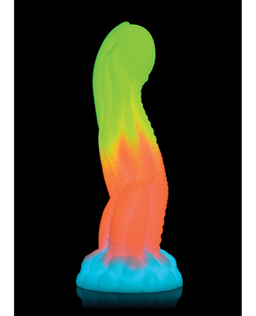 Creature Cocks Tenta-Dildo de silicona que brilla en la oscuridad Product Image.