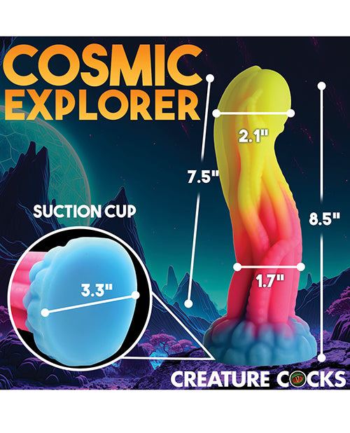 Creature Cocks Tenta-Dildo de silicona que brilla en la oscuridad Product Image.