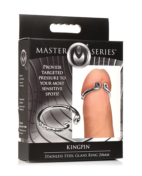 Shop for the Master Series Kingpin Stainless Steel 24mm Glans Ring at My Ruby Lips