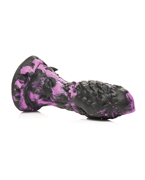 Consolador de silicona Grim de Creature Cocks - Negro/Púrpura Product Image.