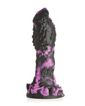 Consolador de silicona Grim de Creature Cocks - Negro/Púrpura