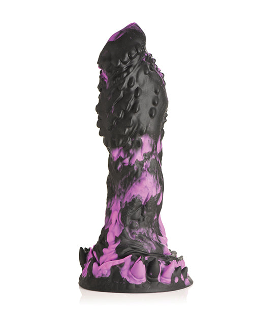 Consolador de silicona Grim de Creature Cocks - Negro/Púrpura Product Image.