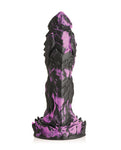 Consolador de silicona Grim de Creature Cocks - Negro/Púrpura
