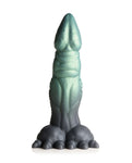 Creature Cocks Dickosaur Dinosaurio Consolador de silicona en negro/verde azulado