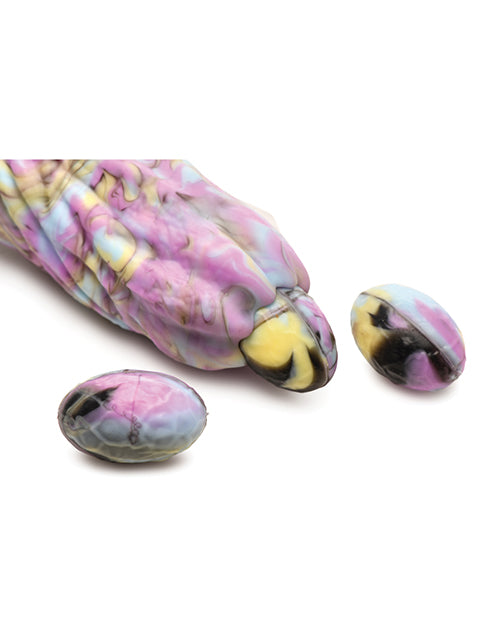 Consolador de silicona Dragon Spawn con huevos - Multicolor Product Image.