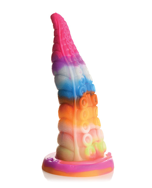 生物公雞夜光章魚在黑暗中發光觸手假陽具 - 彩虹 Product Image.