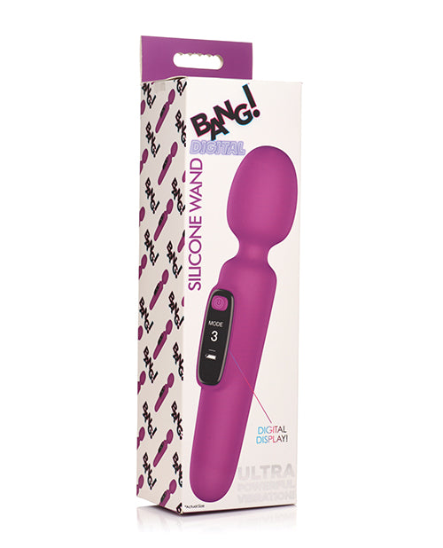 Shop for the Bang! 10X Digital Vibrating Wand - Purple at My Ruby Lips
