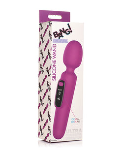 Bang! 10X Digital Vibrating Wand in Purple - Enchanting Intimacy Awaits