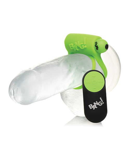 Bang! Glow in the Dark 28X Remote Controlled Cock Ring Product Image.