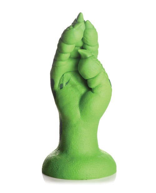 生物公雞猛禽爪拳交矽膠假陽具 - 綠色 Product Image.