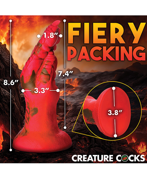 Creature Cocks Demon Claw Fisting Consolador de silicona - Rojo Product Image.