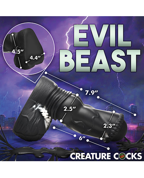 Creature Cocks Venom Silicone Dildo in Black Product Image.