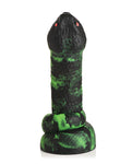 Consolador de silicona Creature Cocks Python en negro/verde: te espera un viaje sensual