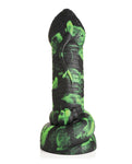 Consolador de silicona Creature Cocks Python en negro/verde: te espera un viaje sensual