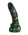 Creature Cocks Python Silicone Dildo in Black/Green: A Sensual Journey Awaits