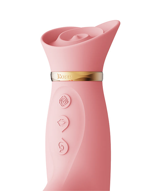 ZALO Rose Thruster: placer de lujo y tecnología de succión de clítoris Product Image.