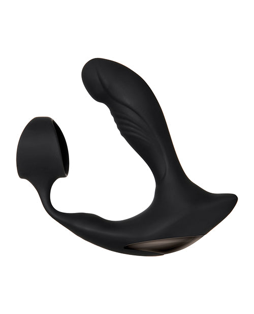 Strapped & Tapped Heated Prostate Vibrator 🖤 Product Image.