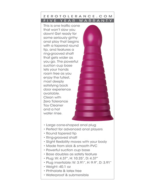 Zero Tolerance Anal Everest - Burgundy: The Ultimate Anal Adventure Product Image.