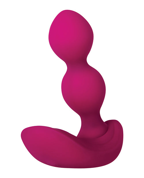 Zero Tolerance Anal Bubble Butt - Burgundy: Inflatable Vibrating Anal Balls Product Image.
