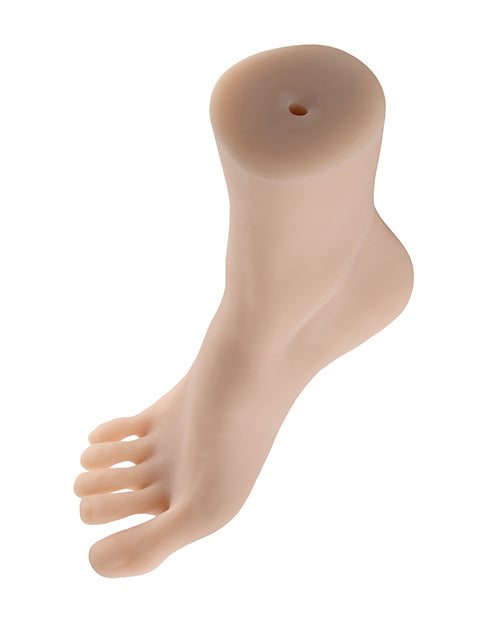 Masturbador con pies de coño de tolerancia cero - Ligero: placer realista en los pies y característica sorpresa Product Image.