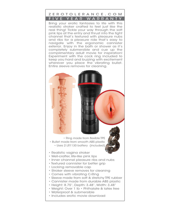 Zero Tolerance Pop On The Go Stroker: The Ultimate Pleasure Experience Product Image.