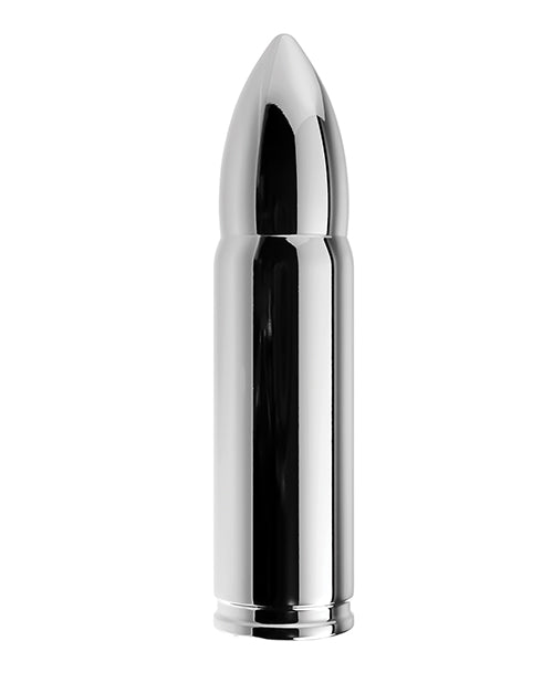 "Chrome 7-Speed Vibrating Alloy Bullet: Intense Pleasure Powerhouse" Product Image.