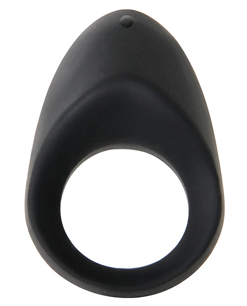 Night Rider Black Silicone Cock Ring Product Image.
