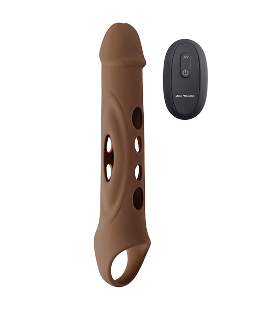 Extensor de pene con vibración Zero Tolerance Big Boy Dark con control remoto Product Image.