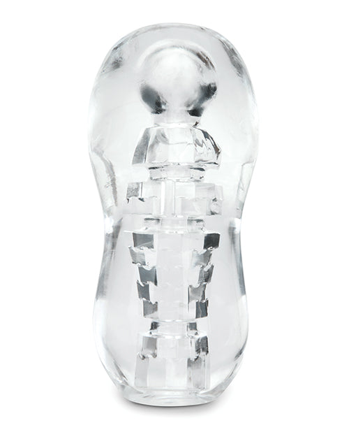 ZOLO Gripz Spinner Stroker: Spinner transparente de máximo placer Product Image.