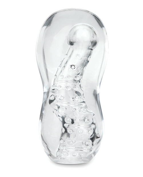 ZOLO Gripz Wavy Stroker - Clear Product Image.