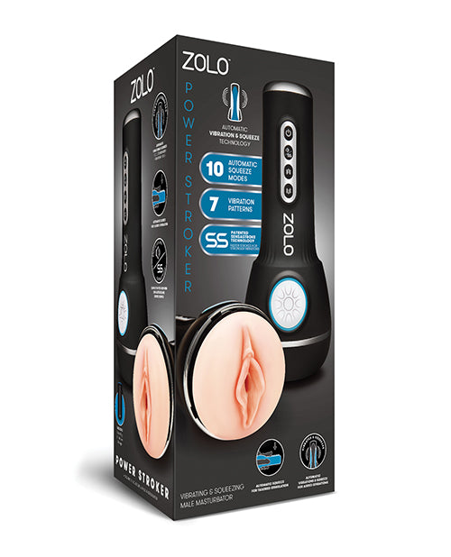 Experience the Ecstasy of Desire with ZOLO Power Stroker - Ivory Product Image.