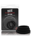 Anillos para el pene con junta de silicona Rock Solid Tri-Pack: eleva tu placer