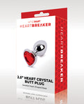 Plug Anal Whipsmart Heartbreaker Rojo Cristal - Elegancia y Comodidad de Lujo