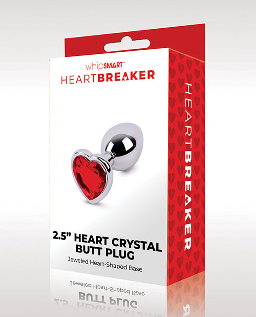 Plug Anal Whipsmart Heartbreaker Rojo Cristal - Elegancia y Comodidad de Lujo Product Image.